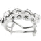 Boucles d'oreilles en or blanc avec saphirs et diamants 58 Facettes 40916