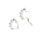 Boucles d'oreilles en or blanc avec saphirs et diamants 58 Facettes 40916