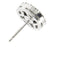 Boucles d'oreilles en or blanc, onyx et diamants 58 Facettes 39408