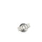 Boucles d'oreilles en or blanc, onyx et diamants 58 Facettes 39408