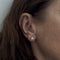 Boucles d'oreilles puces en or blanc et diamants 0,32 ct 58 Facettes 39409