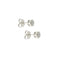 Boucles d'oreilles puces en or blanc et diamants 0,32 ct 58 Facettes 39409