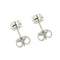 Boucles d'oreilles puces en or blanc et diamants 0,32 ct 58 Facettes 39409