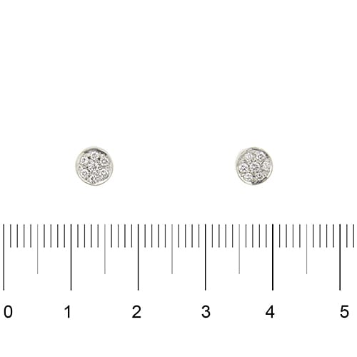 Boucles d'oreilles Boucles d'oreilles puces en or blanc et diamants 0,32 ct 58 Facettes 39409