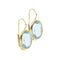Boucles d'oreilles dormeuses en or jaune et topazes 58 Facettes 40918