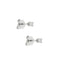 Boucles d'oreilles puces en or blanc et diamants 0,20 ct 58 Facettes 39411