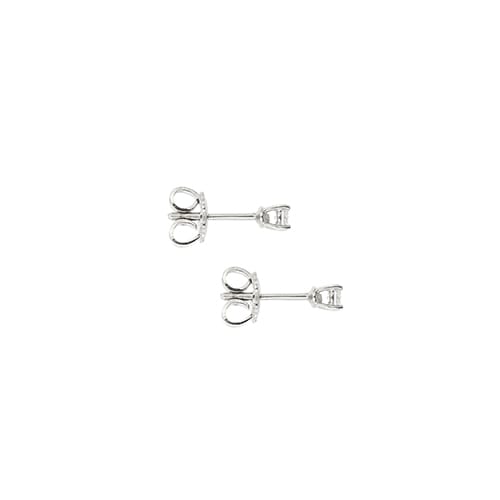 Boucles d'oreilles puces en or blanc et diamants 0,20 ct 58 Facettes 39411