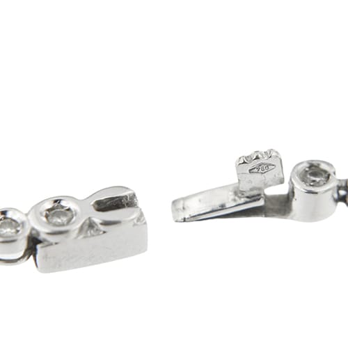 Bracelet tennis Cipollina en or blanc et diamants 0,90 ct 58 Facettes 41861