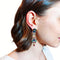 Boucles d'oreilles Boucles d'oreilles pendantes en or jaune, rubis, saphirs et perles 58 Facettes G3951
