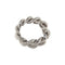 Bague 55 Bague chaîne en or blanc et diamants 0,30 ct 58 Facettes G3948