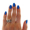 Bague 55 Bague chaîne en or blanc et diamants 0,30 ct 58 Facettes G3948
