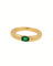 Bague 55 Cartier Ellisse - Bague en or jaune avec émeraude 58 Facettes C65