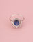 Bague 53.5 Belle Époque - Bague en or blanc, platine, saphir et diamants 58 Facettes 265