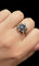Bague étoile années 1930 en or 18 carats, saphir et diamants 58 Facettes
