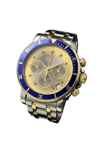 Zenith El Primero Rainbow - Montre référence 53.0370.400 acier et or 58 Facettes