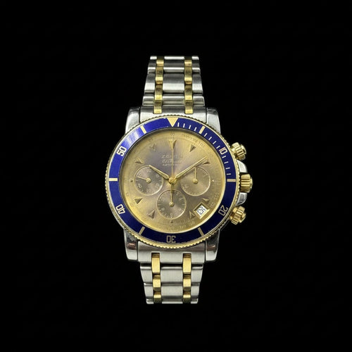 Zenith El Primero Rainbow - Montre référence 53.0370.400 acier et or 58 Facettes