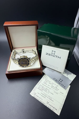 Zenith El Primero Rainbow - Montre référence 53.0370.400 acier et or 58 Facettes