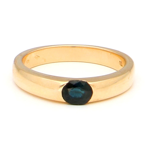 Bague 53 Bague gypsy vintage en or 18k et saphir 58 Facettes 724B48511A624F779B33EBD930B4EA46