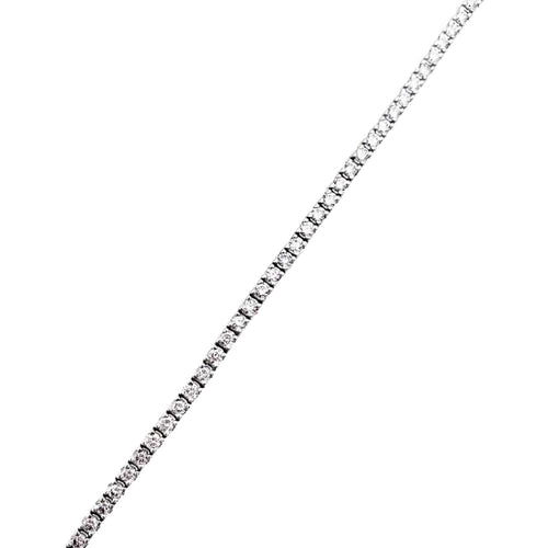 Bracelet Zoughaib - Bracelet ligne en or blanc et diamants 58 Facettes 35448