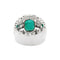 Bague Bague émeraude de Colombie et diamants en platine et or jaune 58 Facettes 35624