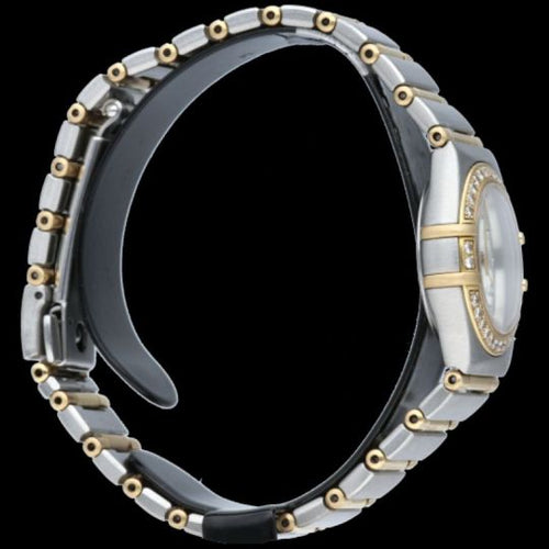 Montre Omega Constellation - Montre Mini quartz en or jaune, acier et diamants 58 Facettes MT45577