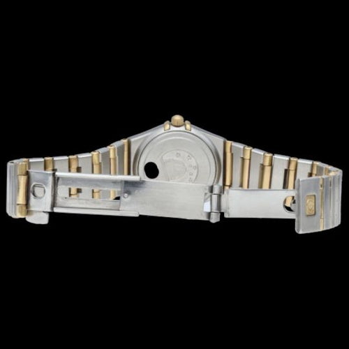 Montre Omega Constellation - Montre Mini quartz en or jaune, acier et diamants 58 Facettes MT45577