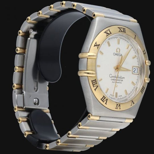 Montre Omega Constellation - Montre automatique 35 mm en or jaune et acier 58 Facettes MT45612