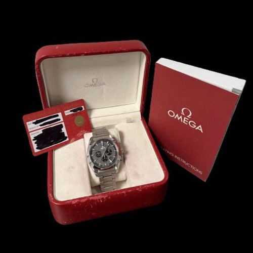 Montre Omega Seamaster Aqua Terra - Montre GMT chronographe en acier 58 Facettes MT46596