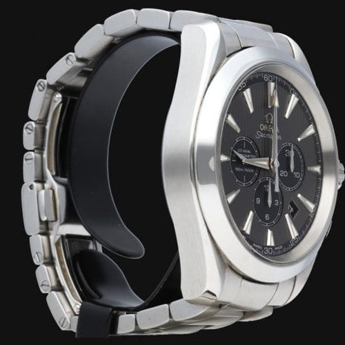 Montre Omega Seamaster Aqua Terra - Montre GMT chronographe en acier 58 Facettes MT46596