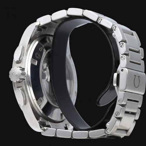 Montre Omega Seamaster Aqua Terra - Montre GMT chronographe en acier 58 Facettes MT46596