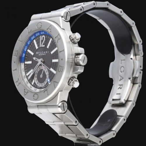 Montre Bulgari Diagono GMT - Montre en acier 58 Facettes MT46063