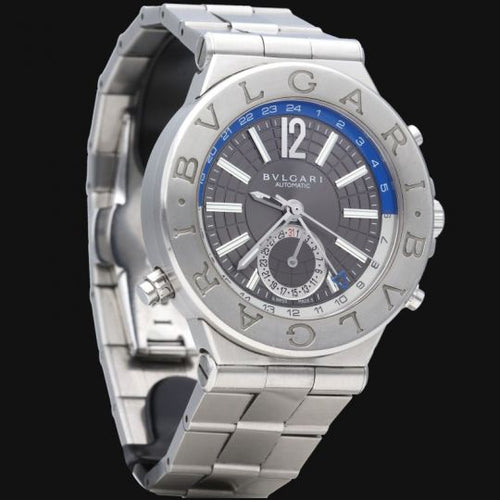Montre Bulgari Diagono GMT - Montre en acier 58 Facettes MT46063