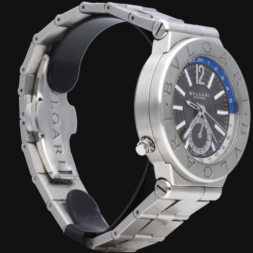Montre Bulgari Diagono GMT - Montre en acier 58 Facettes MT46063