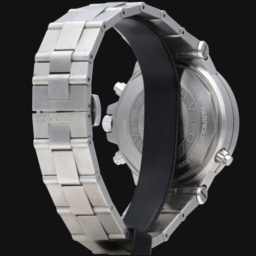 Montre Bulgari Diagono GMT - Montre en acier 58 Facettes MT46063