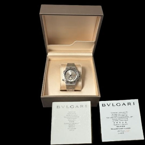 Montre Bulgari Diagono GMT - Montre en acier 58 Facettes MT46065