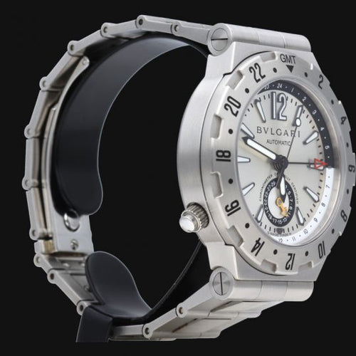 Montre Bulgari Diagono GMT - Montre en acier 58 Facettes MT46065