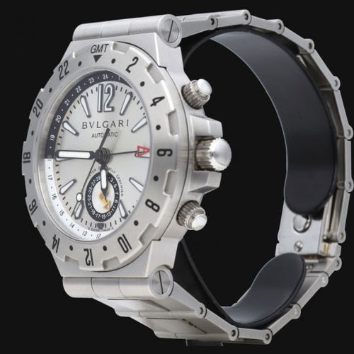 Montre Bulgari Diagono GMT - Montre en acier 58 Facettes MT46065