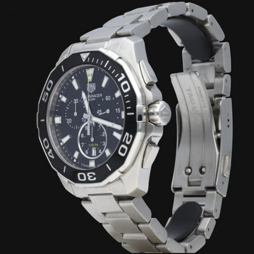 Montre TAG Heuer Aquaracer - Montre chronographe quartz en acier 58 Facettes MT46496