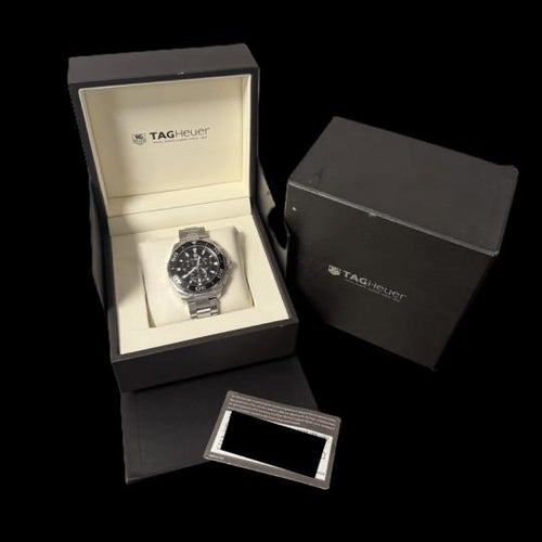 Montre TAG Heuer Aquaracer - Montre chronographe quartz en acier 58 Facettes MT46496
