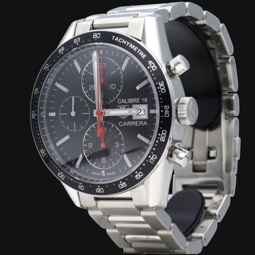Montre TAG Heuer Carrera Calibre 16 - Montre automatique en acier 58 Facettes MT46525