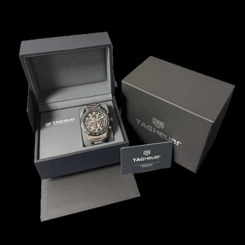 Montre TAG Heuer Carrera - Montre Calibre Heuer 01 en acier 58 Facettes MT46484