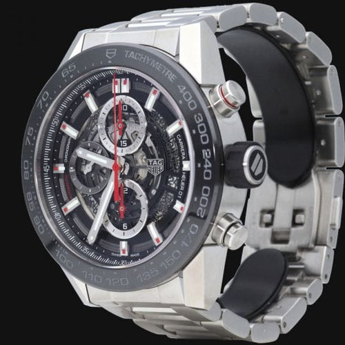 Montre TAG Heuer Carrera - Montre Calibre Heuer 01 en acier 58 Facettes MT46484