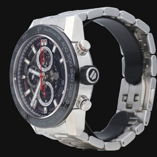 Montre TAG Heuer Carrera - Montre Calibre Heuer 01 en acier 58 Facettes MT46484
