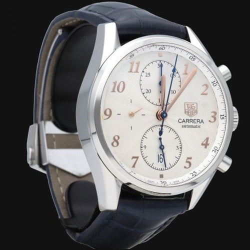 Montre TAG Heuer Carrera - Montre chronographe Calibre 1887 en acier 58 Facettes MT46489