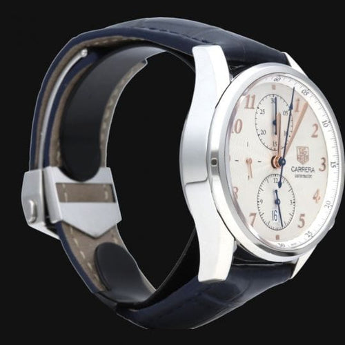 Montre TAG Heuer Carrera - Montre chronographe Calibre 1887 en acier 58 Facettes MT46489