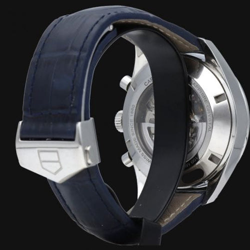 Montre TAG Heuer Carrera - Montre chronographe Calibre 1887 en acier 58 Facettes MT46489