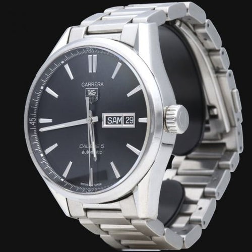 Montre TAG Heuer Carrera Calibre 5 - Montre en acier 58 Facettes MT46538