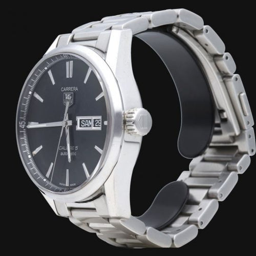 Montre TAG Heuer Carrera Calibre 5 - Montre en acier 58 Facettes MT46538