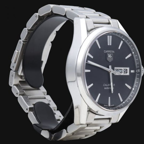 Montre TAG Heuer Carrera Calibre 5 - Montre en acier 58 Facettes MT46538