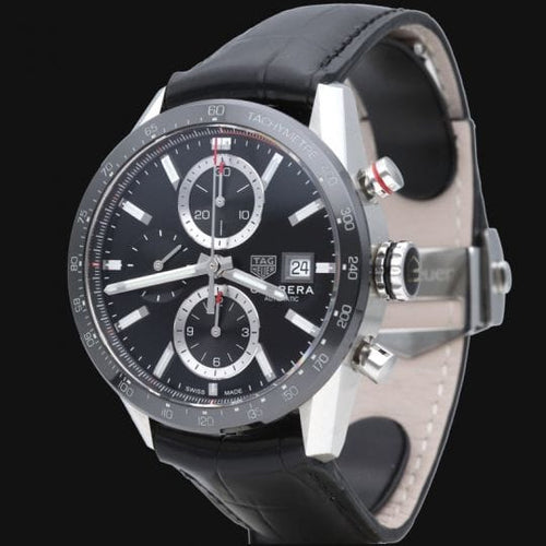 Montre TAG Heuer Carrera - Montre Calibre 16 Chronograph en acier 58 Facettes MT46507